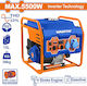 Wadfow Γεννήτρια Inverter Βενζίνης Τετράχρονη με Μέγιστη Ισχύ 6.9kVA