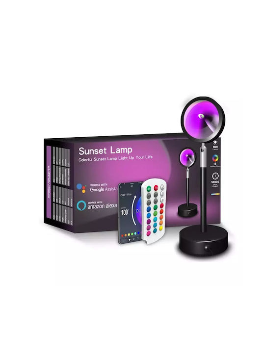 WiFi Lustră Decorativă Apus de soare Negru