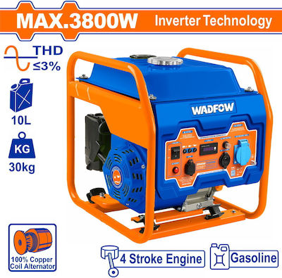 Wadfow Generator Inverter Gasoline Four-stroke with Maximum Power 4.8kVA