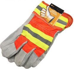 Leather-Cotton Safety Gloves