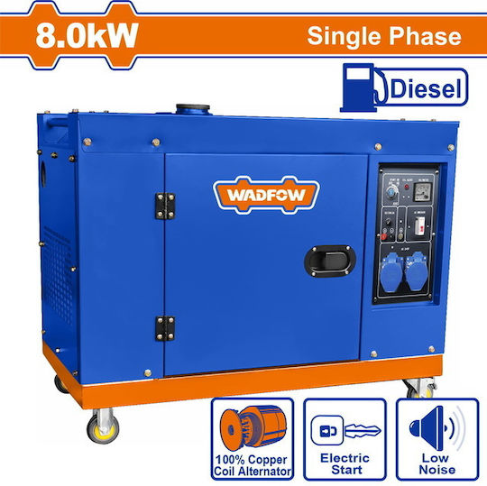 Wadfow Generatoare silențioase Generator Petrol cu Autostart și Putere Maximă 9.4kVA