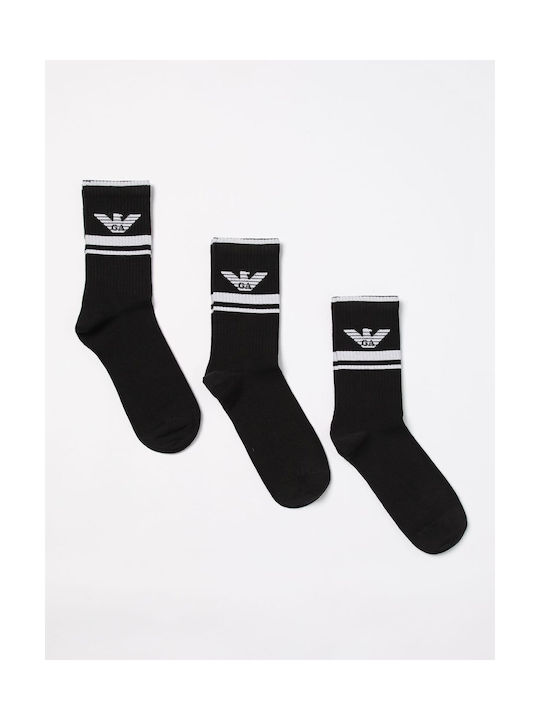 Emporio Armani Men's Socks Black 3Pack