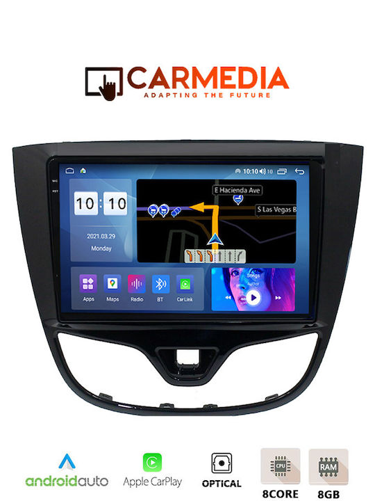 Carmedia Ηχοσύστημα Αυτοκινήτου για Opel Karl 2014-2019 (Bluetooth/USB/WiFi/GPS/Apple-Carplay/Android-Auto) με Οθόνη Αφής 10.36"