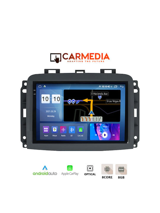 Carmedia Auto-Audiosystem für Fiat 500L 2012+ (Bluetooth/USB/WiFi/GPS/Apple-Carplay/Android-Auto) mit Touchscreen 10.36"