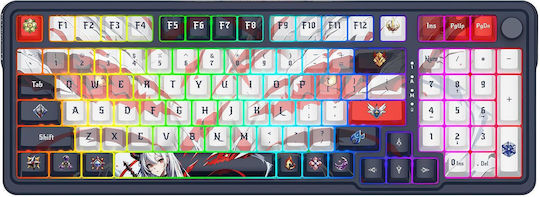 Redragon K686AK-RGB-Pro Eisa Безжичен Гейминг Механична Клавиатура с RGB подсветка (Английски US) Син
