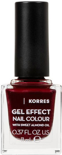 Korres Gel Effect Glossy Βερνίκι Νυχιών Μακράς Διαρκείας 55 Pomegranate 11ml