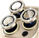 Lens Protector Glitter Camera Protection Tempered Glass Gold for the iPhone 11, iPhone 12 mini, iPhone 12