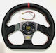 Suet Car Steering Wheel with 32cm Diameter Black/Black