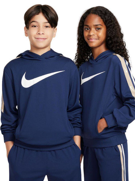 Nike Παιδικό Φούτερ με Κουκούλα και Τσέπες Midn...