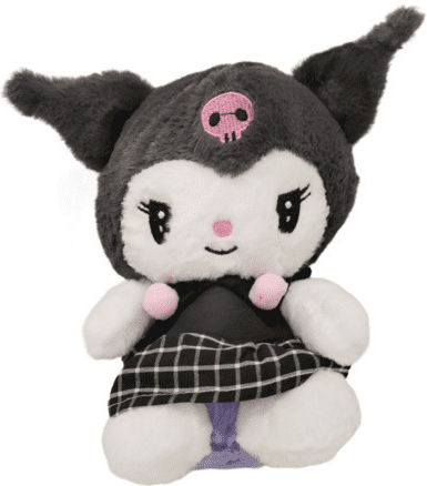 Zhtrade Plush Toy Kuromi for 3+ Years 20 cm