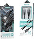 Treqa USB 2.0 Cable USB-C Male - USB-A Black 1m