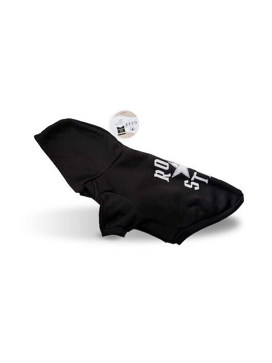 Glee Rock Star Hundeshirt Hoodie für Hunde in Schwarz Farbe 30cm
