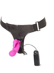 Sweetvibes Harness με Dildo και Δόνηση σε Μωβ Χρώμα