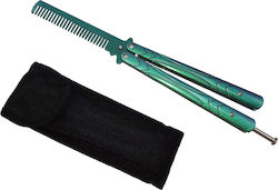 Idealstore Training Butterfly Knife Comb Type Warrior Pace 23.5 Cm Green