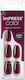 Kiss Impress Colored False Nail Tip Burgundy