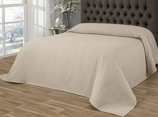 Liolios Home Kiera Pique Double Blanket 220x240cm Beige
