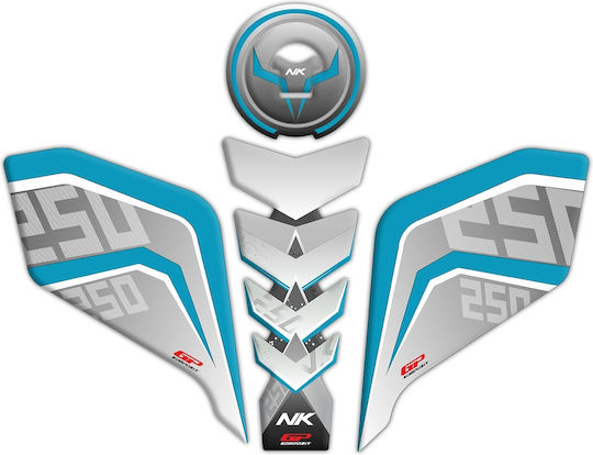 GP Kompozit Adhesive Tank Protection CF Moto 250NK '18-'22 Blue