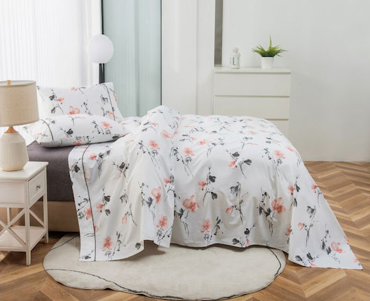 Liolios Home Sheet Sets Queen 245x270cm. Gray 4pcs
