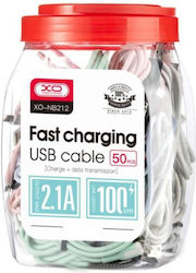 XO Nb212 Regular USB-A la Cablu Lightning Roz 1m