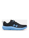 Bps Assert 10 Ac Kids Sports Shoes Running with Hoop & Loop Closure Light Blue