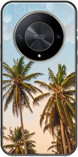 Sommerbäume Honor Magic 6 Lite 5G Schwarzes TPU Schwarzes Silikon