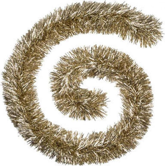 Atmosphera Christmas Garland Tinsel Plastic Gold 150x8cm