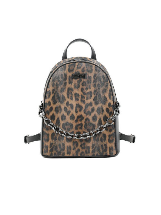 Doca Damen Tasche Rucksack Braun