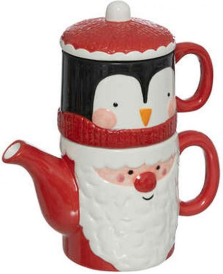 Atmosphera Weihnachtliche Krug Keramik Mehrfarbig L16xB8.9xD21cm.