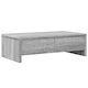 vidaXL Stand Desk Mounted Monitor Gray Sonoma G...