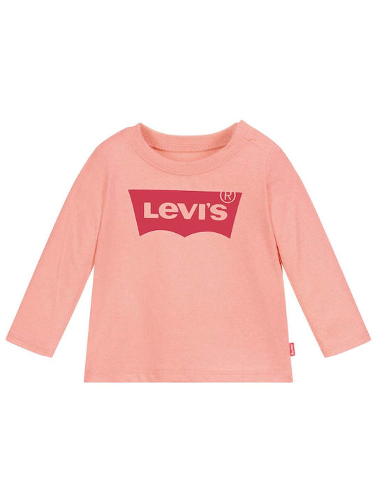 Levi's Bluză pentru copii Cu mâneci lungi Somon