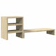 vidaXL Stand Desk Mounted Monitor Sonoma Oak Br...