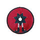 Santa's Foot Tree Skirt Fabric Red Diameter 90cm