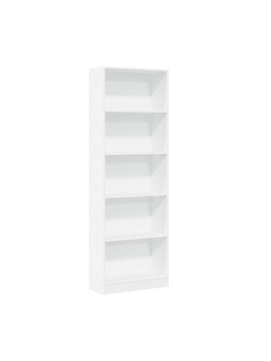 Bookcase White 60x24x176cm