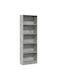 Bookcase Grey 60x24x176cm