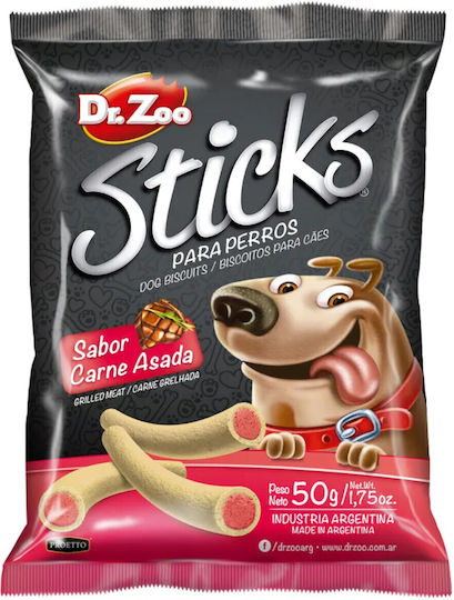 Dr. Zoo Dog Stick Treats with Meat 50gr