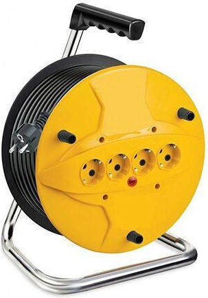 Electric Extension Reel 3x2.5mm Length 20m 4 Sockets