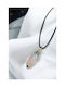 Multicolor Crystal Glass Necklace with Gold Plating