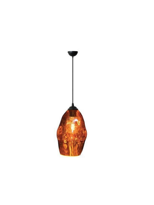 Lustră Meteor Cupru Max 60w E27 Sticlă