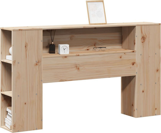 vidaXL Κεφαλάρι Κρεβατιού Ξύλινο Καφέ 141x82cm