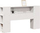 vidaXL Κεφαλάρι Κρεβατιού Ξύλινο Λευκό 141x82cm