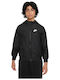 Sportswear Windrunner Repel Kinderjacken & Winterjacken Kurzes Winddichtes mit Kapuze Schwarz