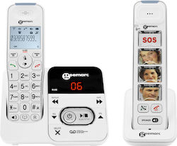 Geemarc Senior Landline Telephone Photo Mobility Pack 296 Keypad White