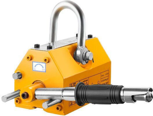 Troliu Magnetic Vevor 1000 Kg Factor de Siguranță 2.5 Dimensiuni Bază 256 X 133 X 139 Mm