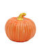 Decorative Ceramic Pumpkin Ø8.5x8 cm Orange Keskor 67258-4