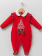 Baby Bodysuit Velvet Red