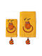 Milk&Moo Set Babyhandtücher 2 Stück Gelb