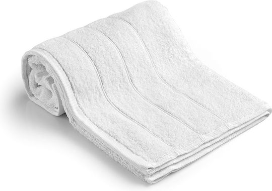 Beauty Home Crystal Hotel Face Towel 90x50cm White E3062