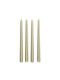 Atmosphera Aromatic Candle Satin Gold Taper 25cm 4 Pieces