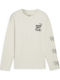 Παιδική Μπλούζα Μακρυμάνικη Beige ESS+ MID 90S LS TEE
