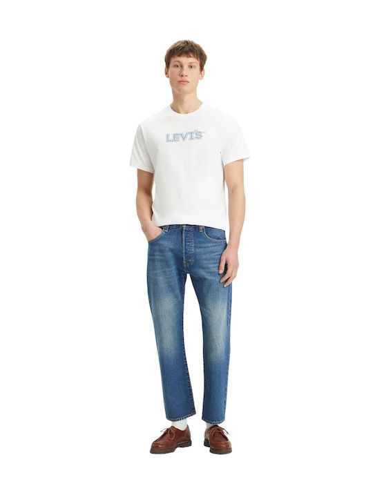 Levi's 501 Мъжко Джинсово Панталон Скъсен с Ред...